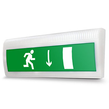 Световое табло «Указатель двери эвакуационного выхода (правосторонний)»